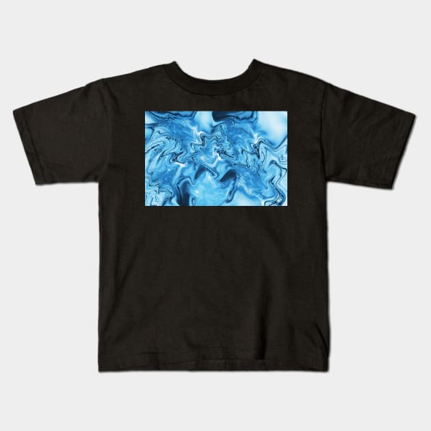 Blue stream Kids T-Shirt by krinichnaya